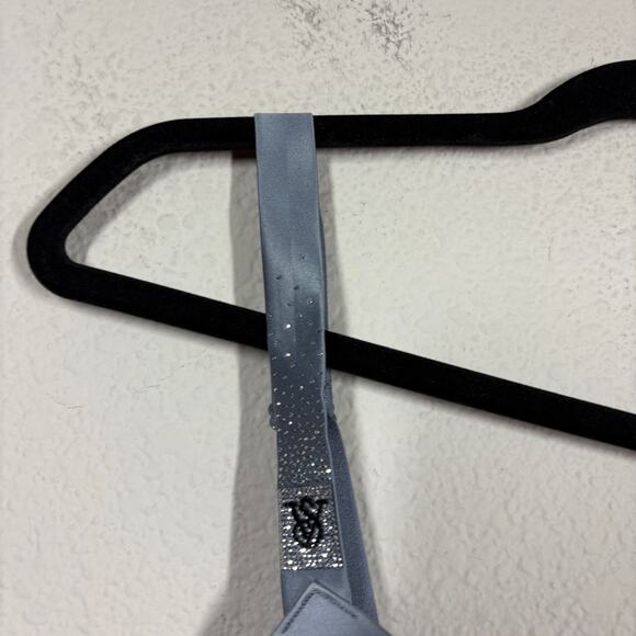 Victoria's Secret 32A Very Sexy Low Cut Demi Scattered Shine Bombshell Bra Gray - Picture 6 of 10